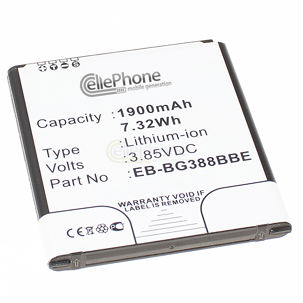[5754] Batterie Li-Ion pour Samsung Galaxy Xcover 3 (SM-G388) (remplace EB-BG388BBE)