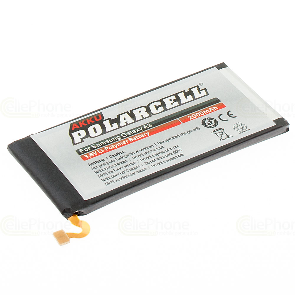 [5767] PolarCell batería Li-Polymer para Samsung Galaxy A3 (SM-A300) (reemplazado EB-BA300ABE)