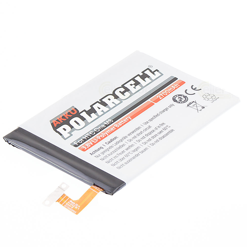 PolarCell Akku Li-Polymer für HTC One M8 (ersetzt B0P6B100)