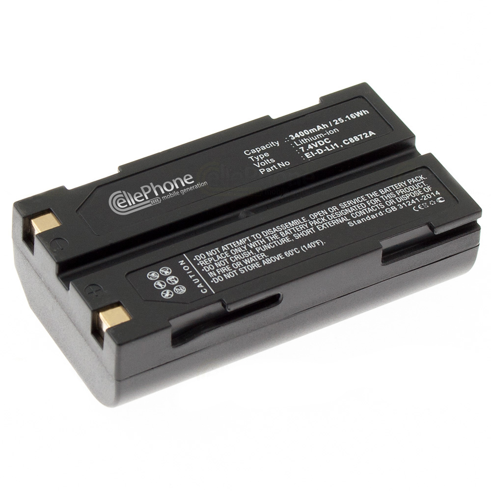 [5799] batteria Li-Polymer per Kyocera Finecam S3R (sostituisce EI-D-LI1) - 3400mAh / 7,4V
