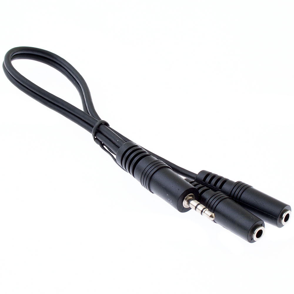 Stereo-Audiokabel 3,5mm Klinken-Stecker auf 2x 3,5mm Klinken-Buchse
