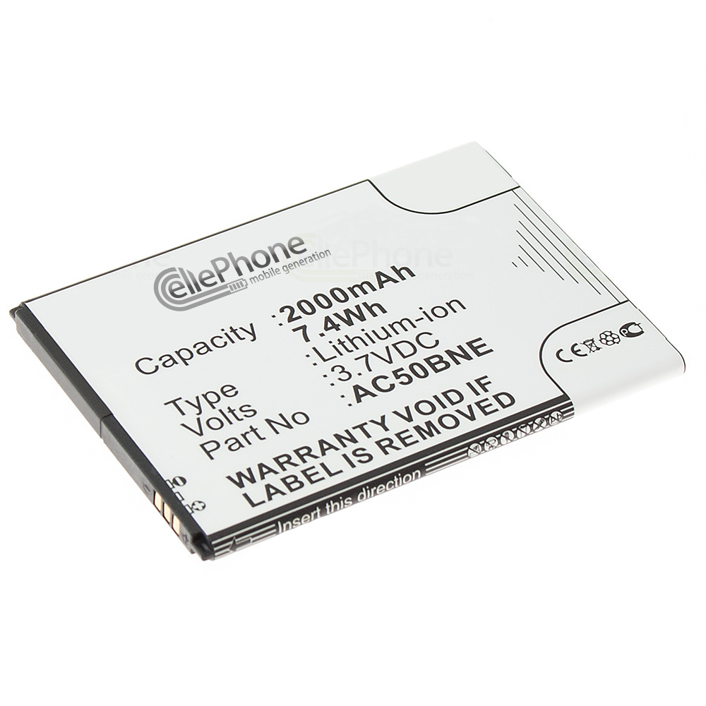 [5835] Batería Li-Ion para Archos 50b Neon (reemplazado AC50BNE)
