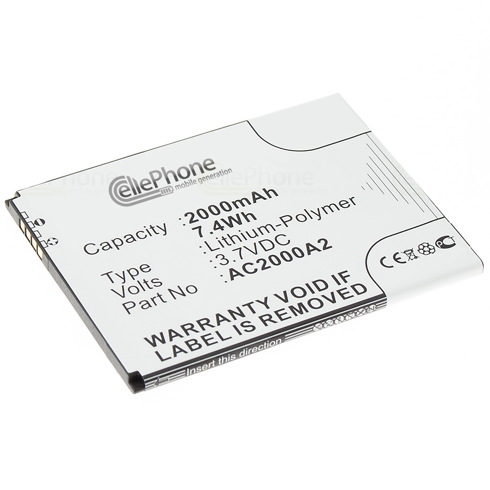 [5837] Batería Li-Polymer para Archos 50c Oxygen (reemplazado AC2000A2)