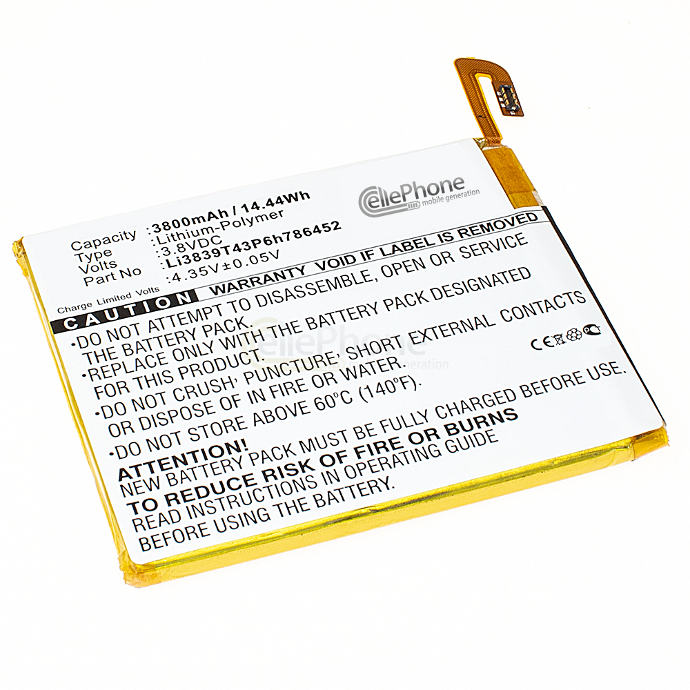 [5856] batteria Li-Polymer per ZTE Q509T (sostituisce Li3839T43P6h786452)