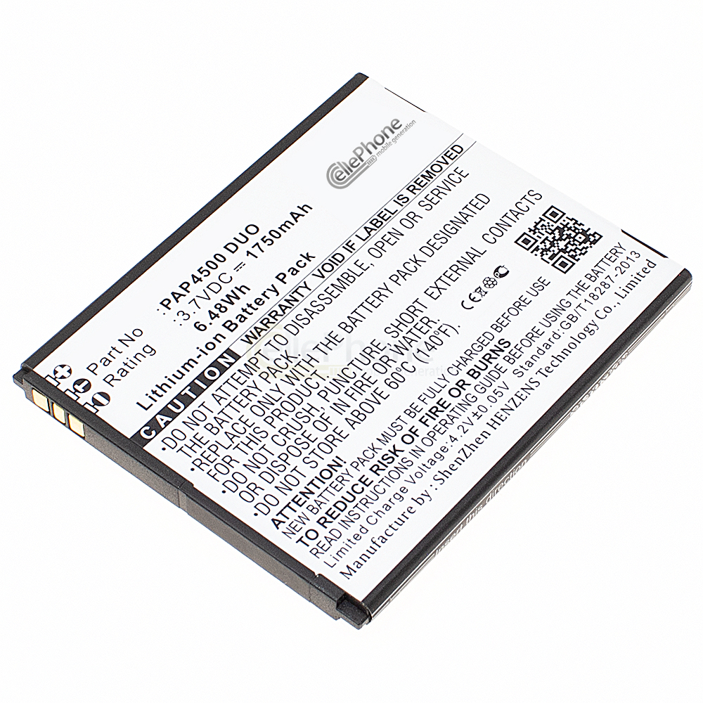 [5862] Akku Li-Ion für Prestigio MultiPhone 4500 Duo (ersetzt PAP4500 DUO)