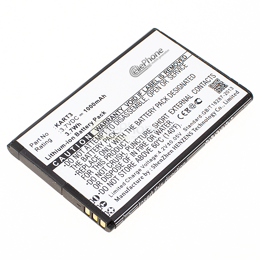 [5906] Batterie Li-Ion pour Wiko Kart 3 (remplace KART3)