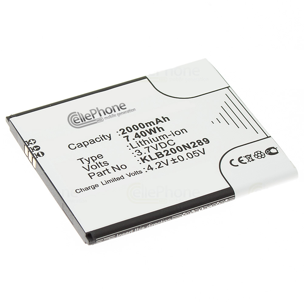 [5916] Accu Li-Ion voor Konka W991 (vervangt KLB200N289)