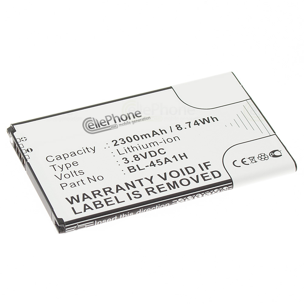 [5950] Batería Li-Ion para LG F670 / K10 / K410 / Q10 (reemplazado BL-45A1H)