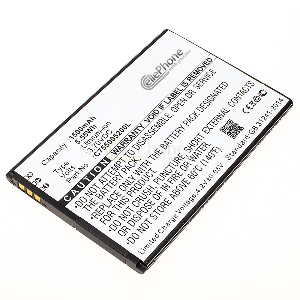 [5951] Batería Li-Ion para Blu Studio Selfie (reemplazado C755005200L)