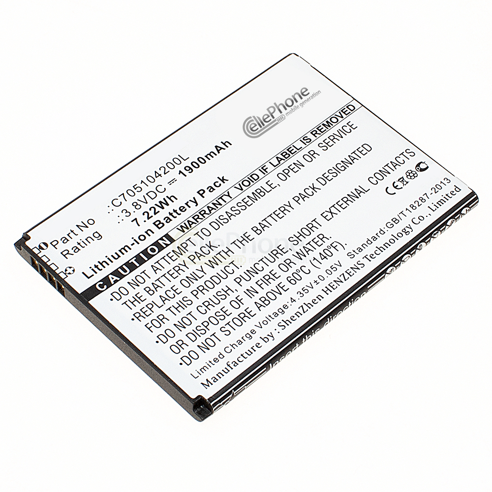 [5974] Accu Li-Ion voor Blu Studio Mini Lite 2 (vervangt C705104200L)