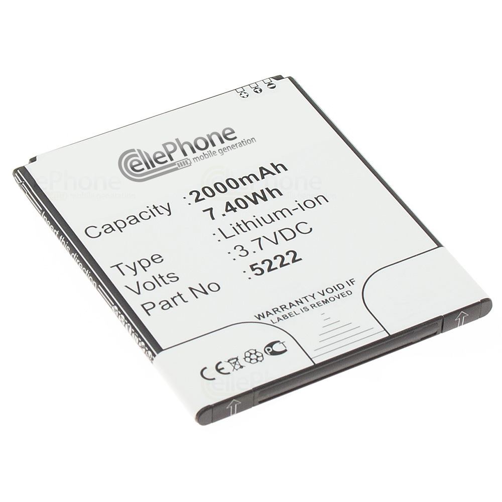 [6010] Batterie Li-Ion pour Wiko Rainbow Jam (remplace 5222)