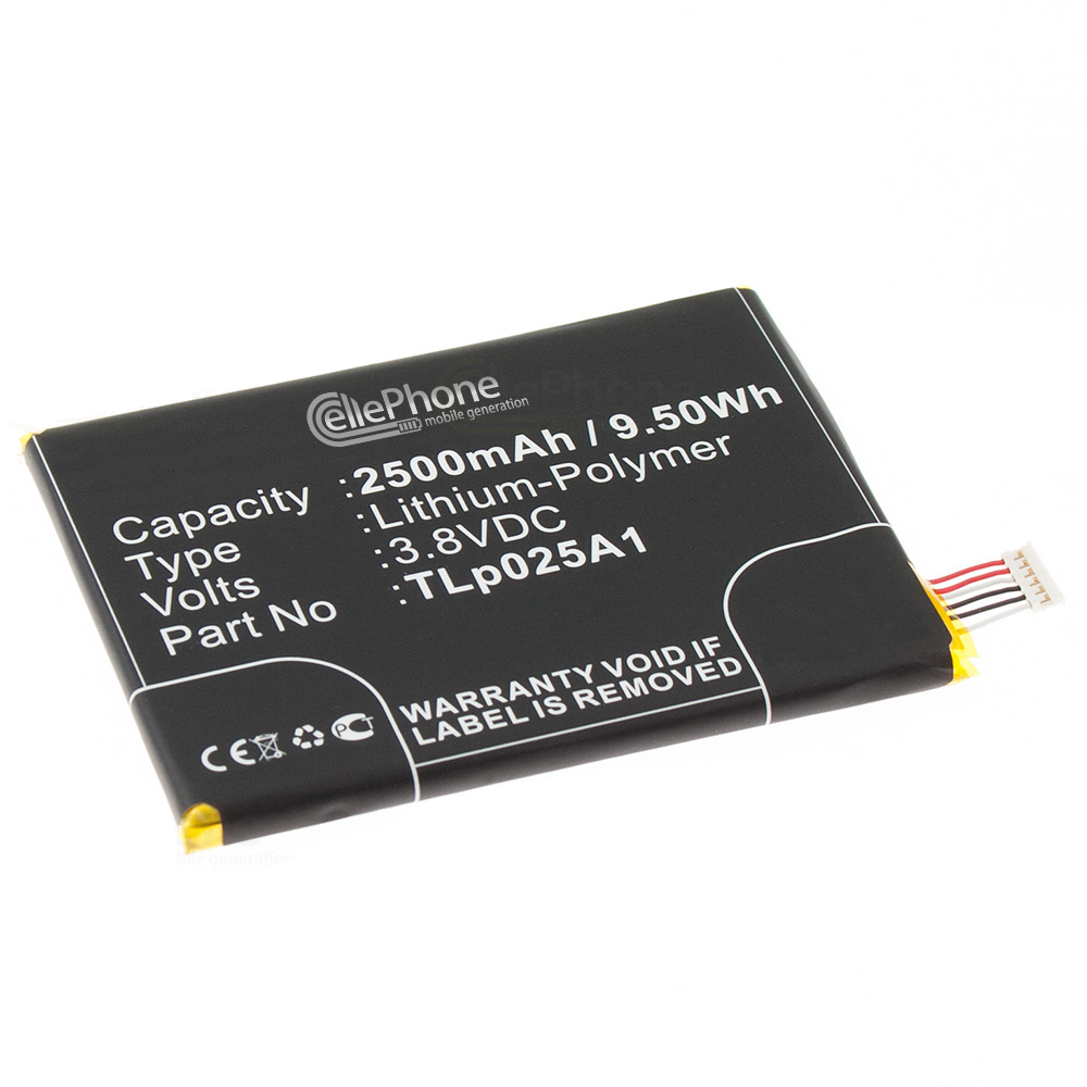 [6019] batteria Li-Polymer per Alcatel One Touch POP 2 5.0 (sostituisce TLp025A1)