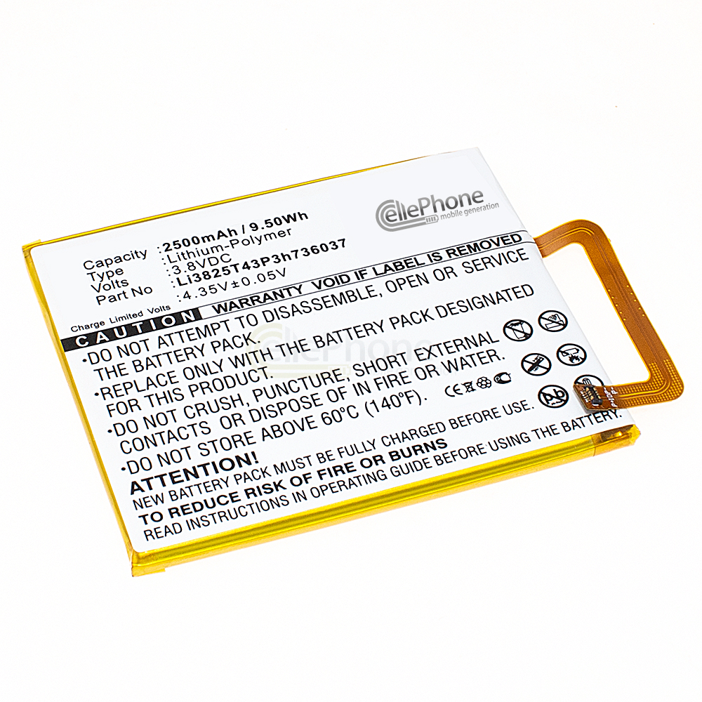 Akku Li-Polymer für ZTE Blade A2 V7 - Small Fresh 4 (ersetzt Li3825T43P3h736037)