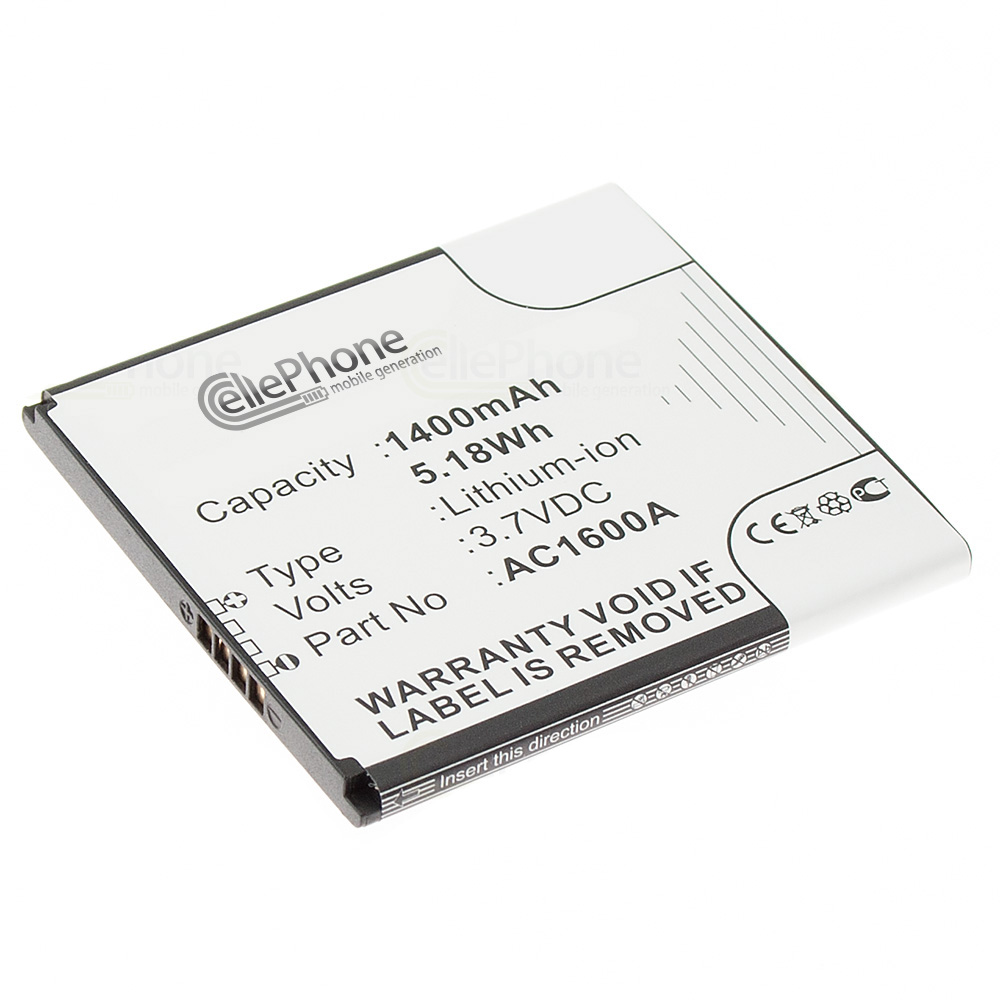 [6069] Batería Li-Ion para Archos 45 Platinum (reemplazado AC1600A)