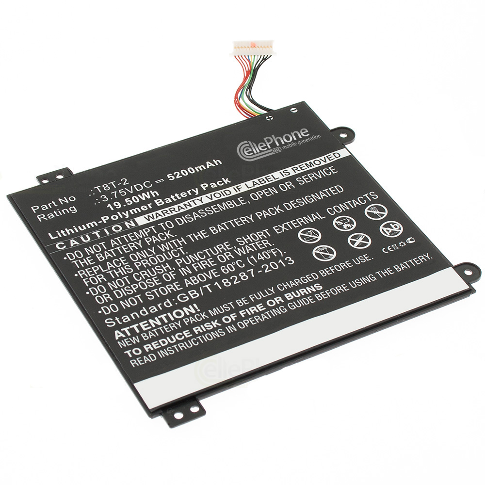 Akku Li-Ion für Toshiba Satellite Click Mini L9W-B / L9W-B 8.9 (ersetzt T8T-2) - 5100mAh / 3,75V