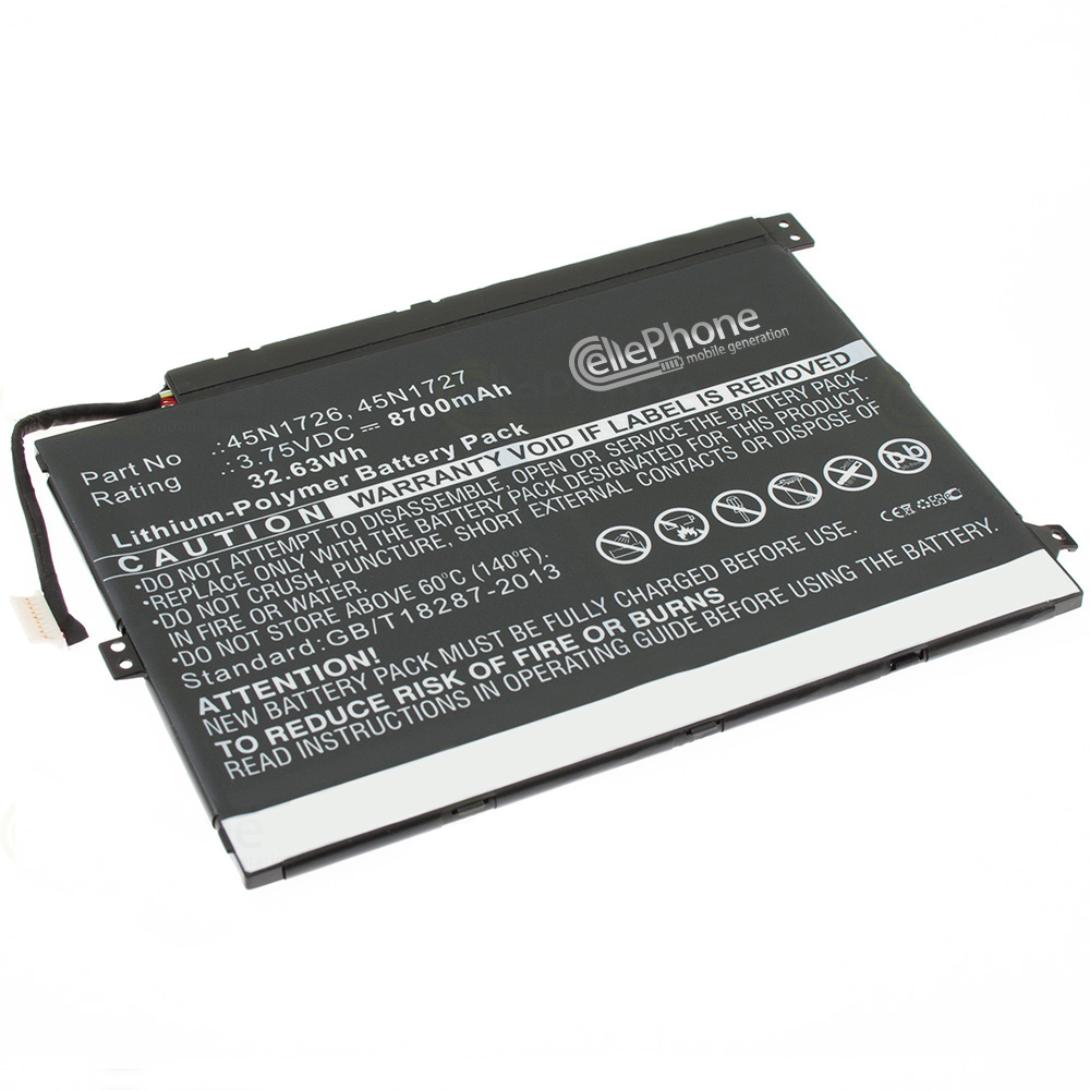 [6078] Akku Li-Polymer für Lenovo ThinkPad 10 (ersetzt 45N1726) - 8700mAh / 3,75V