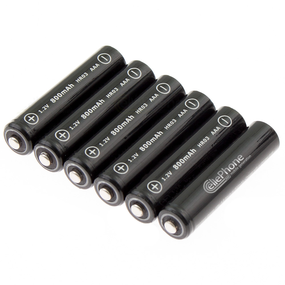 batteria Ni-MH Universal AAA Wiederaufladbar (6Stk) - 800 mAh
