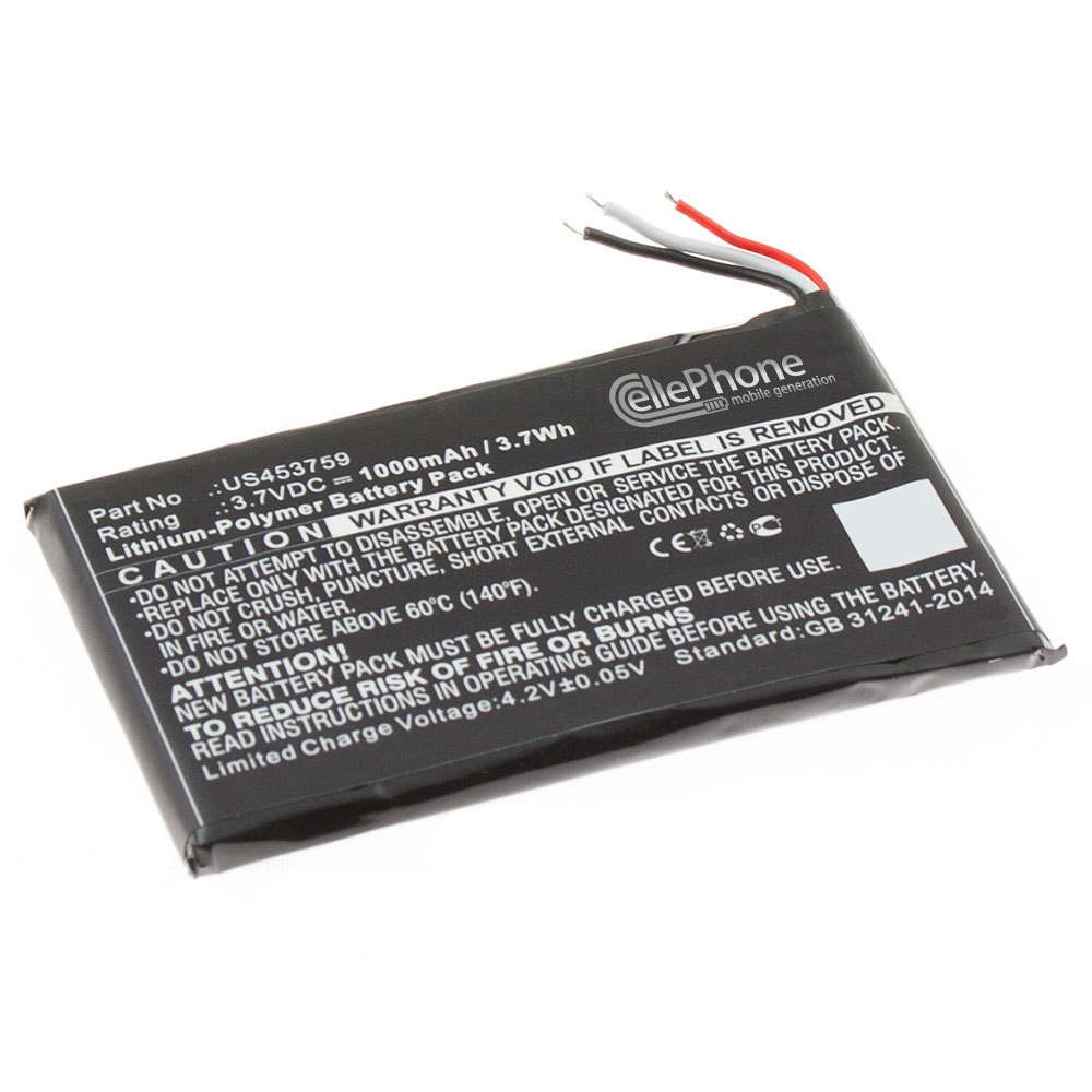 Batería Li-Polymer para Sony Walkman NWZ-ZX1  (reemplazado US453759)