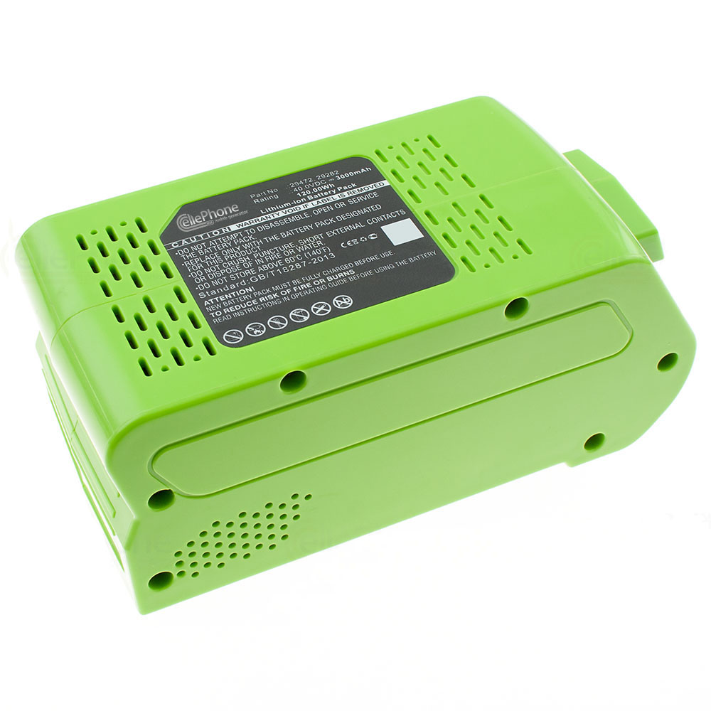 [6275] Battery Li-Ion for Greenworks G-MAX 40V (replaced 24252) - 3000mAh / 40V