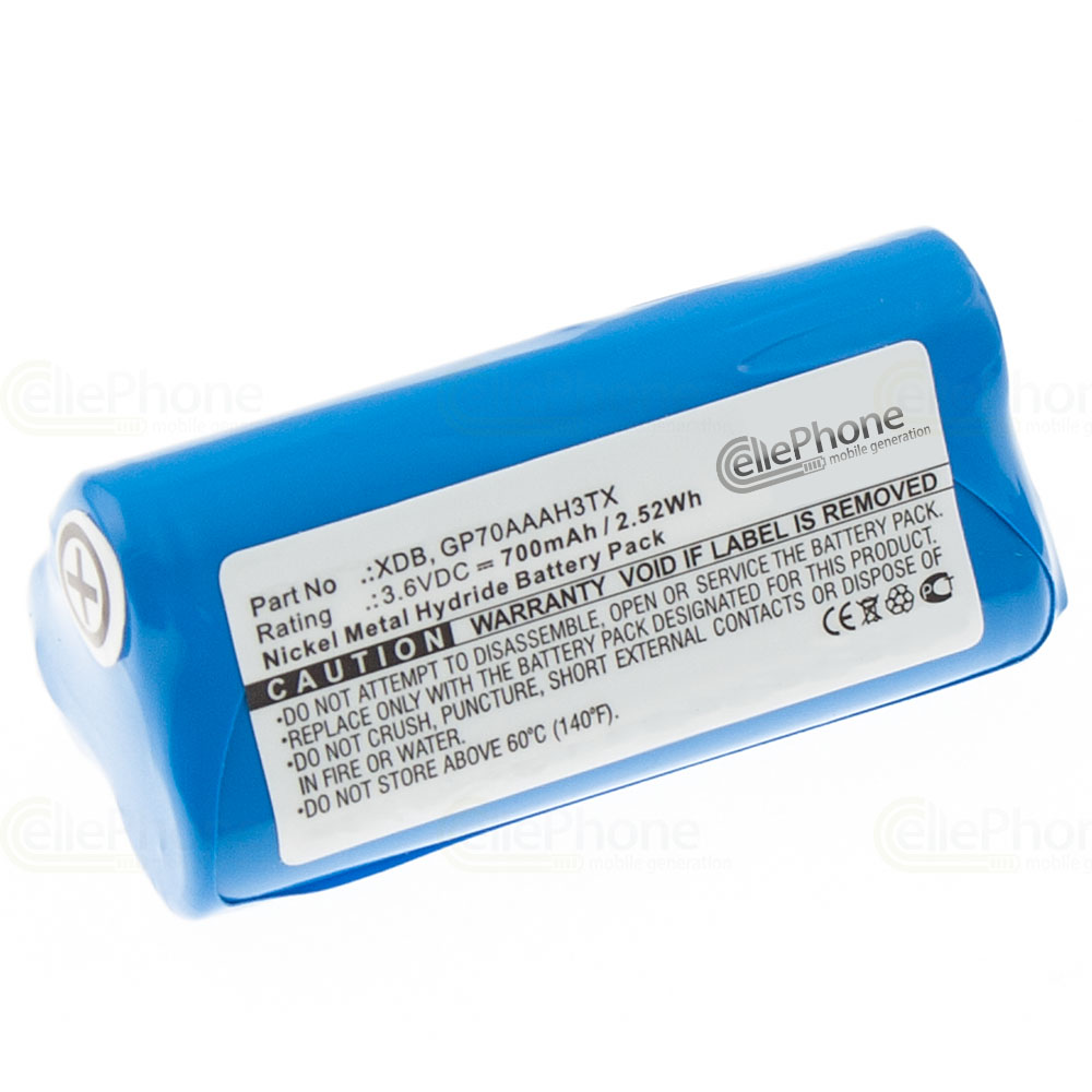 Batterie Ni-MH pour Jay Transmitter XDE UDE (remplace GP70AAAH3TX)