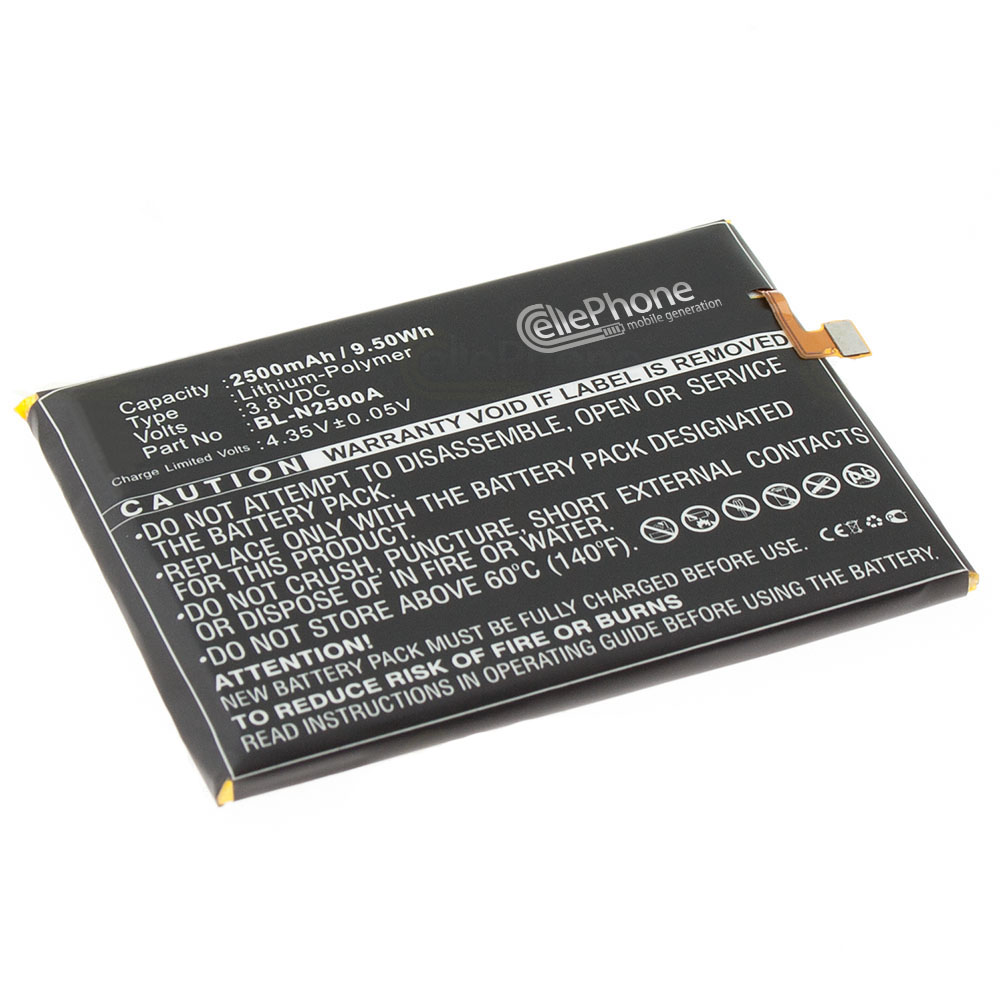 [6326] Battery Li-Polymer for Gionee GN709L / GN709T/W (replaced BL-N2500A)