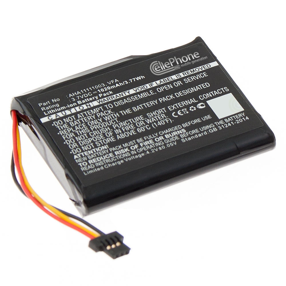 [6342] Akku Li-Ion für TomTom Start 52 60 62 - VIA 52 1605 (ersetzt AHA11111003 / AT5)