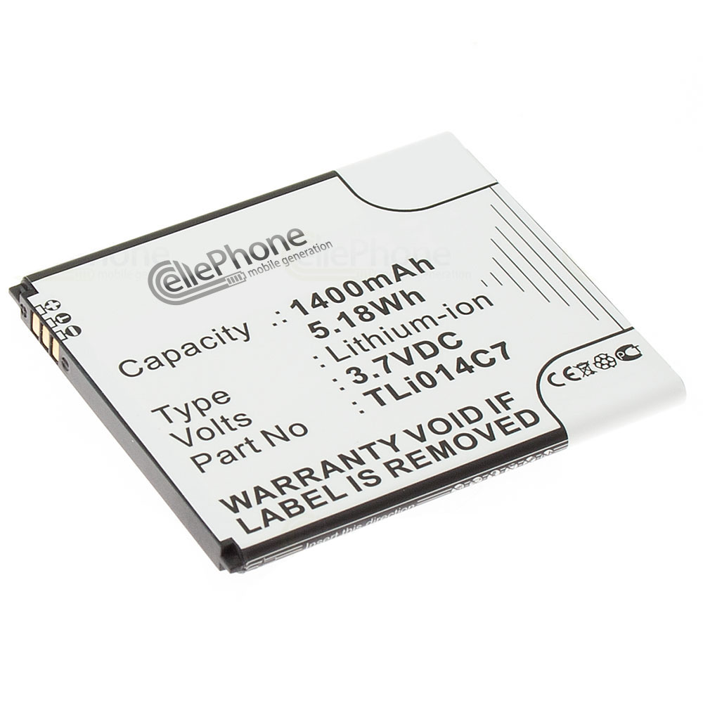 Battery Li-Ion for Alcatel One Touch Pixi First (replaced TLi014C7)