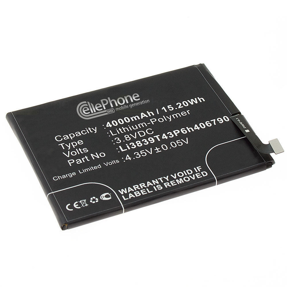 batteria Li-Polymer per ZTE Nubia Z11 Max (sostituisce Li3839T43P6h406790)