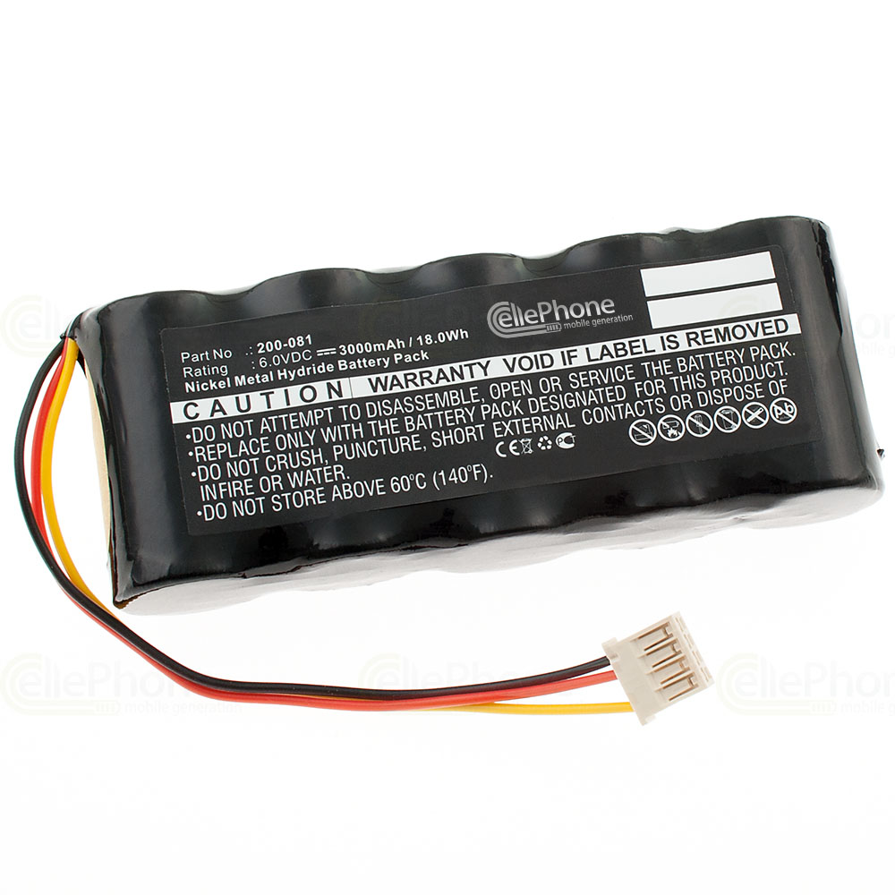 batteria Ni-MH per GE Panametrics PT878 Flowmeter - Magna-Mike 8500 (sostituisce 200-081) - 3000mAh / 6V