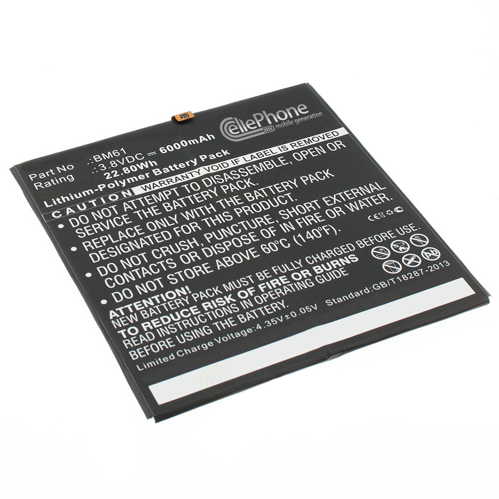 [6394] batteria Li-Polymer per Xiaomi Mi Pad 2 (sostituisce BM61) - 6000mAh