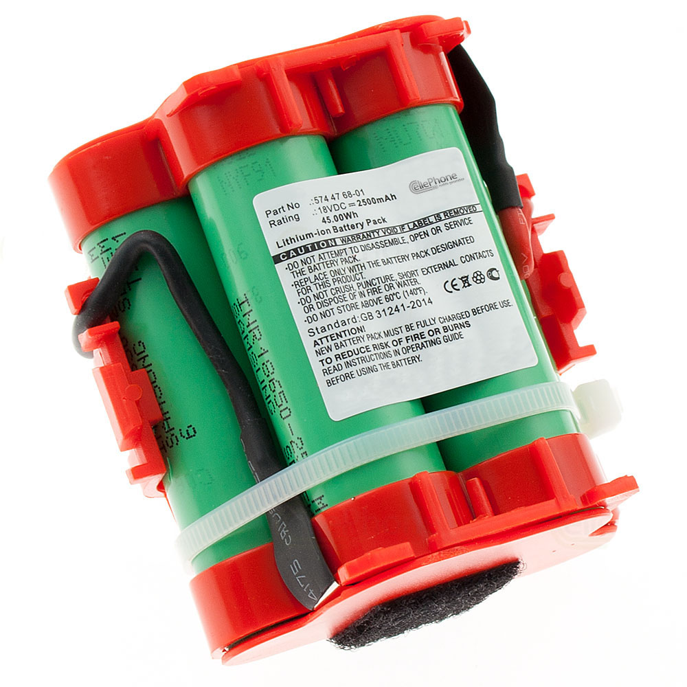 [6408] Batería Li-Ion para Gardena Mähroboter R38Li R40Li R45Li R50Li R70Li R75Li R80Li (reemplazado 574 47 68-01) - 2500mAh / 18V