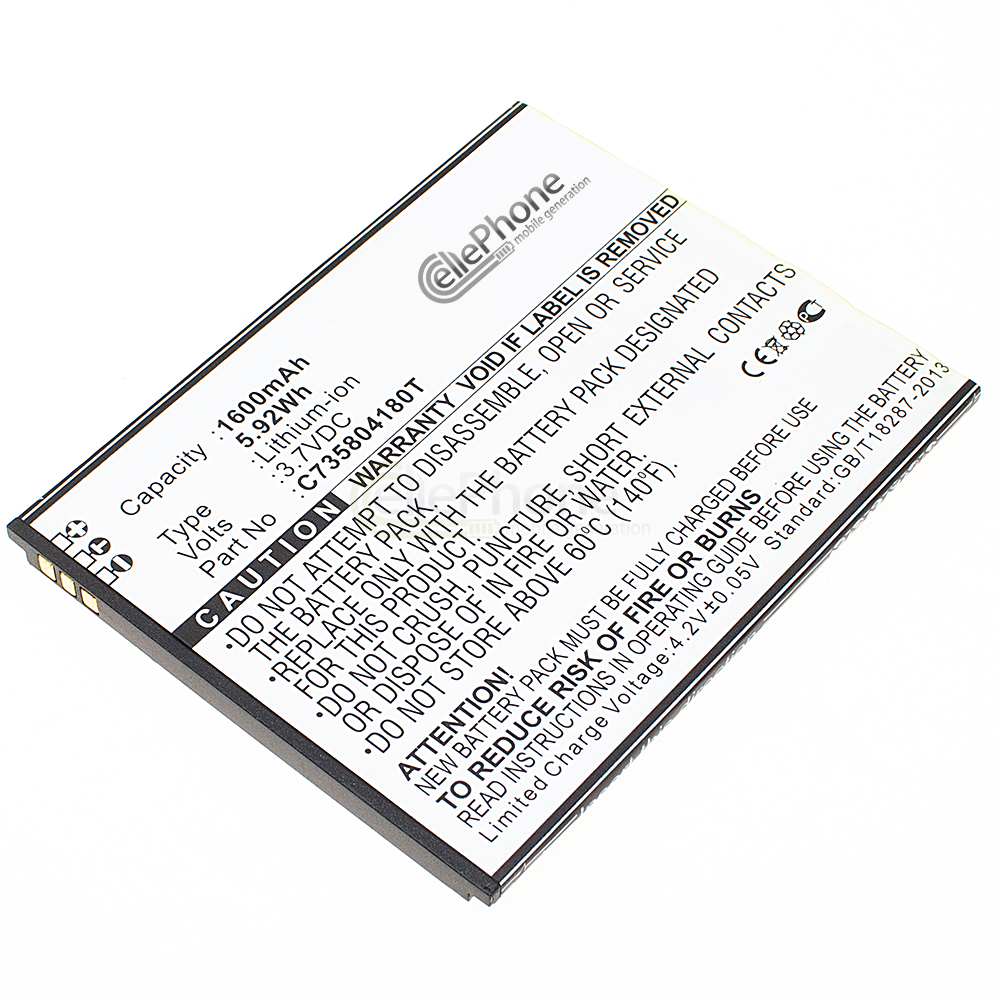 [6433] Battery Li-Ion for Blu Life Play X (replaced C735804180T)