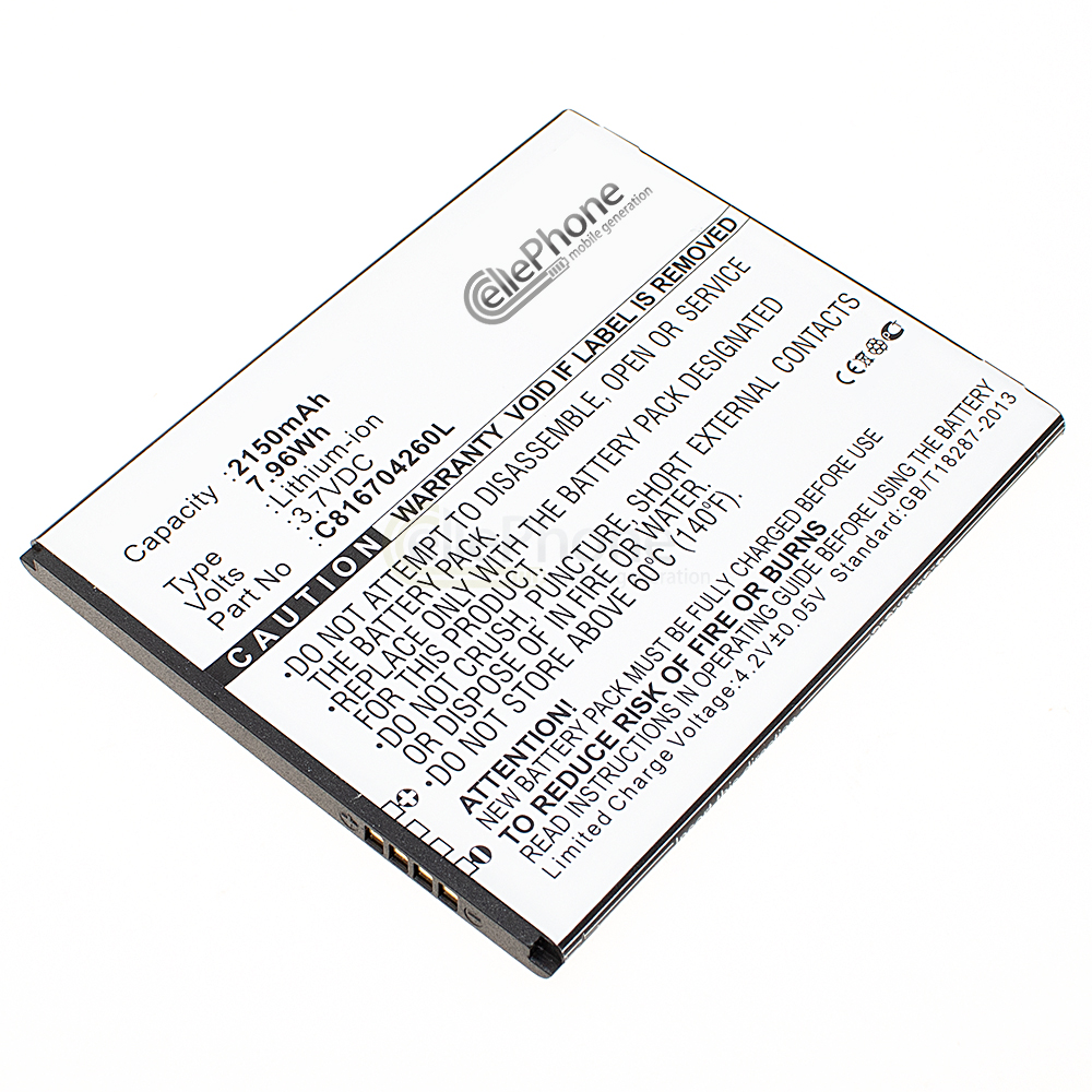 [6434] Accu Li-Ion voor Blu Dash 5.5 (vervangt C816704260L)