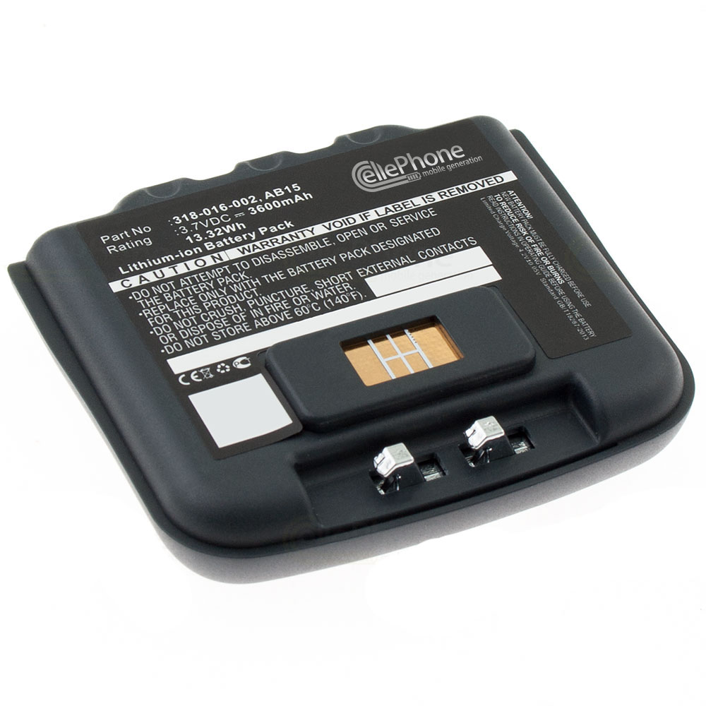 [6437] Accu Li-Ion voor Intermec CN3 / CN4 (vervangt 318-016-001) - 3600 mAh