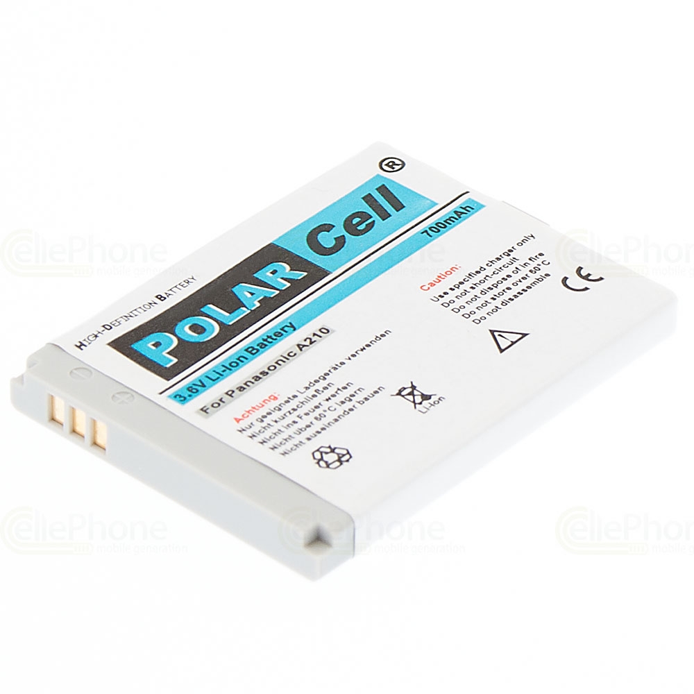 [1117] PolarCell Batterie Li-Ion pour Panasonic A210 SC3