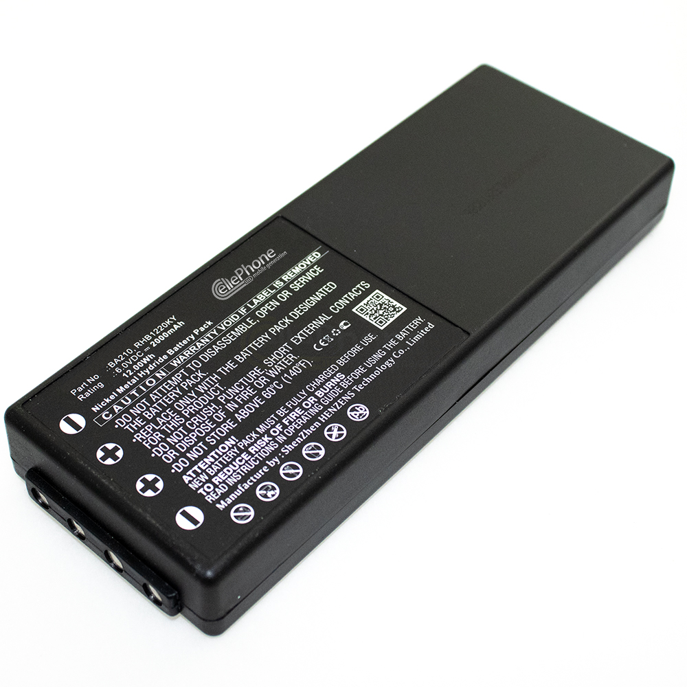[6509] Battery Ni-MH for HBC Radiomatic BA210040 BA211060 BA213020 BA214060 (replaced BA210) - 2000mAh / 6V