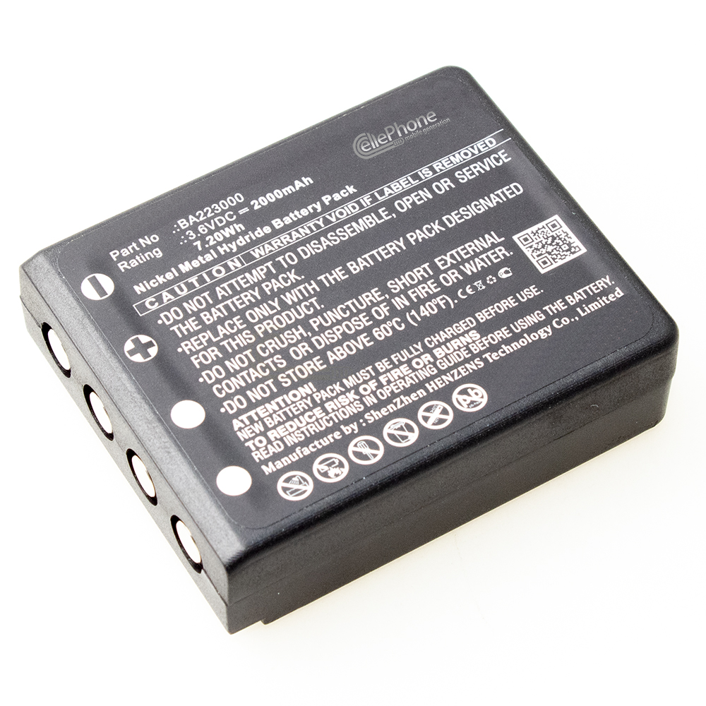Batería Ni-MH para HBC Radiomatic BA223000 BA223030 - black (reemplazado BA223000) - 2000mAh / 3,6V