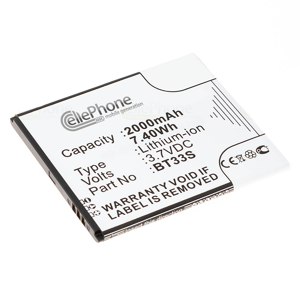 [6527] Accu Li-Ion voor Zopo ZP580 (vervangt BT33S)