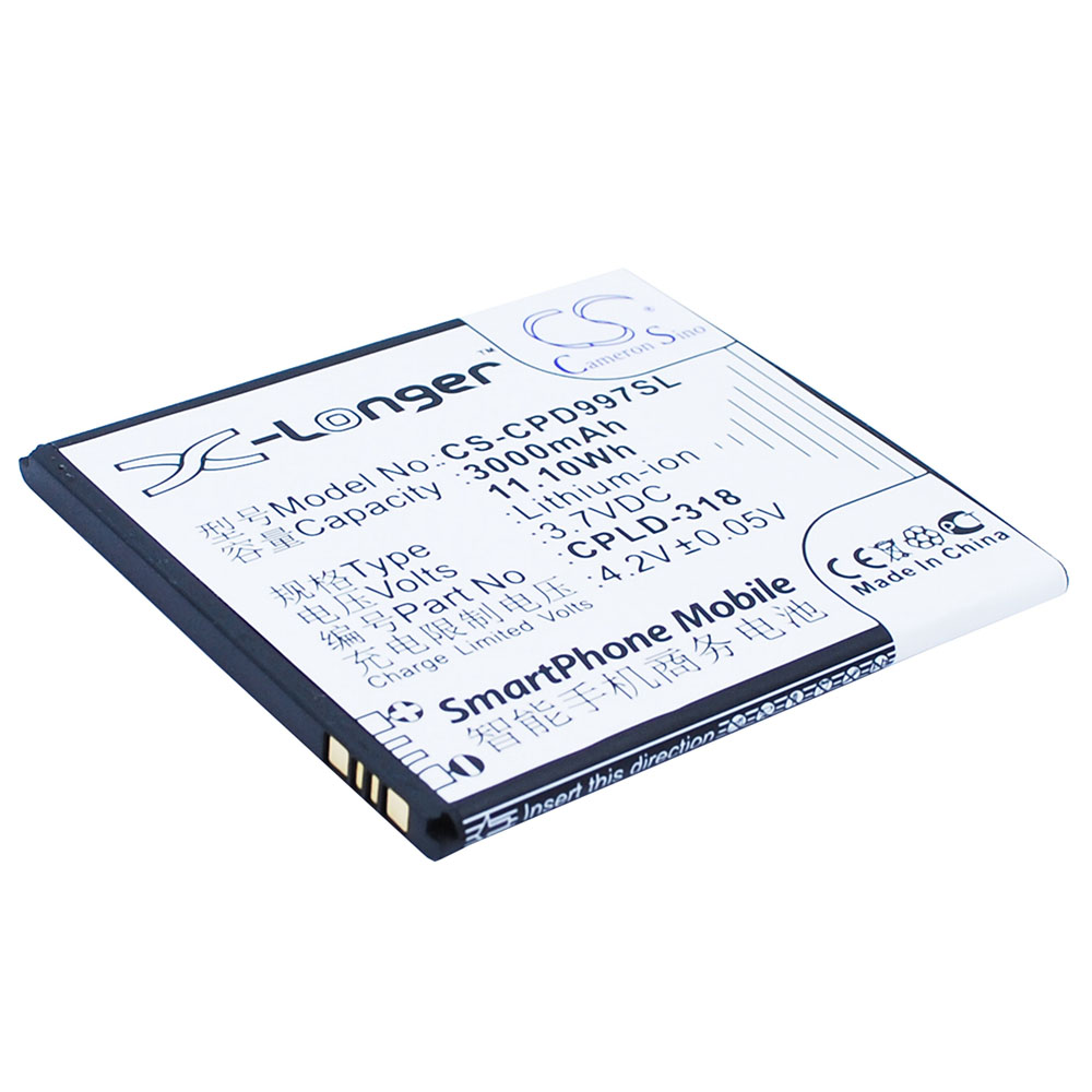 [6530] Batería Li-Ion para Coolpad 8970L 9080W 9970 (reemplazado CPLD-318)