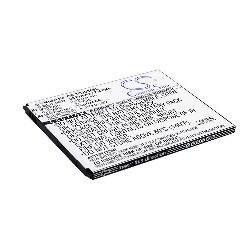 [6557] Batería Li-Ion para TCL J930 (reemplazado TLp024AA)