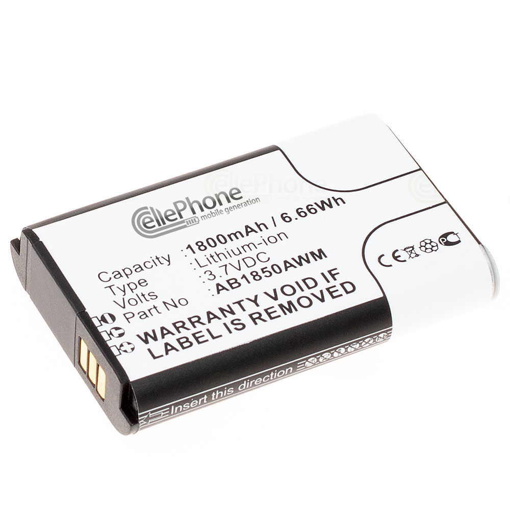 [6559] Accu Li-Ion voor Philips Xenium X500 9A9K (vervangt AB1850AWM)