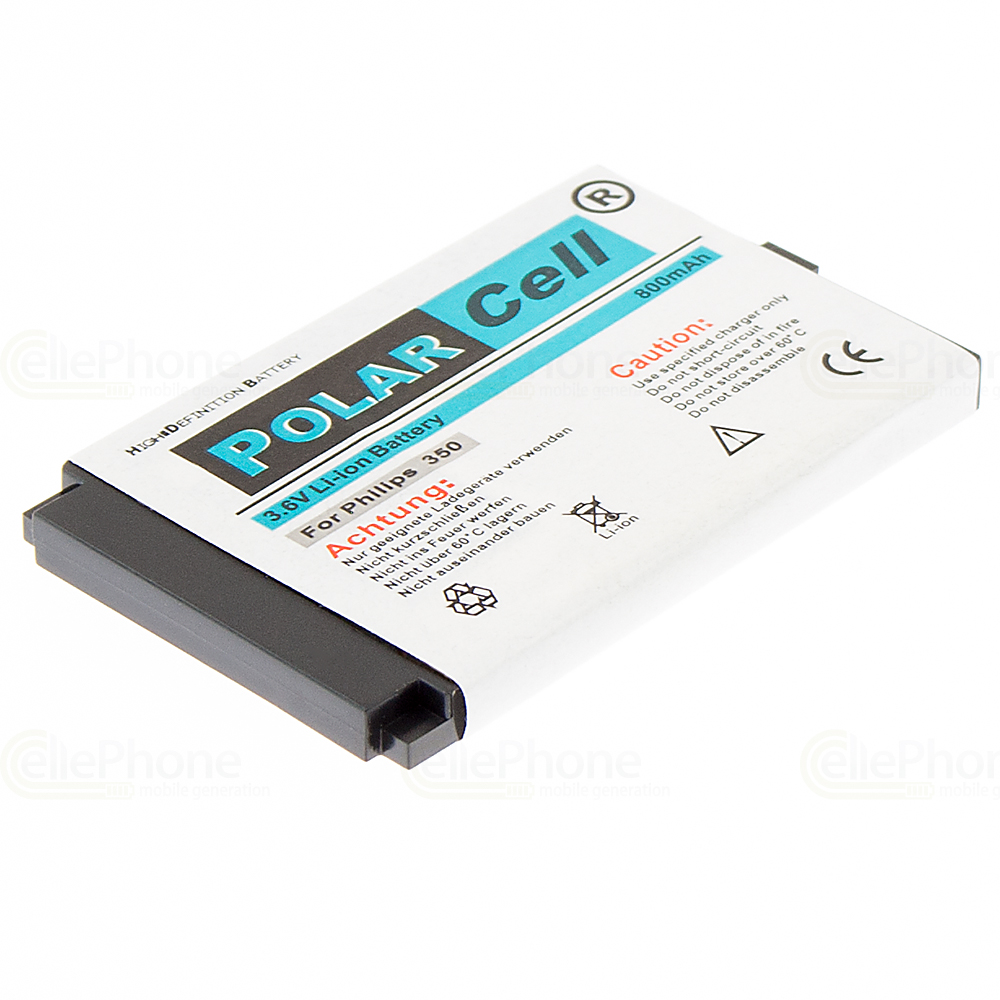 [67] PolarCell Batterie Li-Ion pour Philips 350 355 530 535 755 775 V100 (remplace A20KAY/OZP)