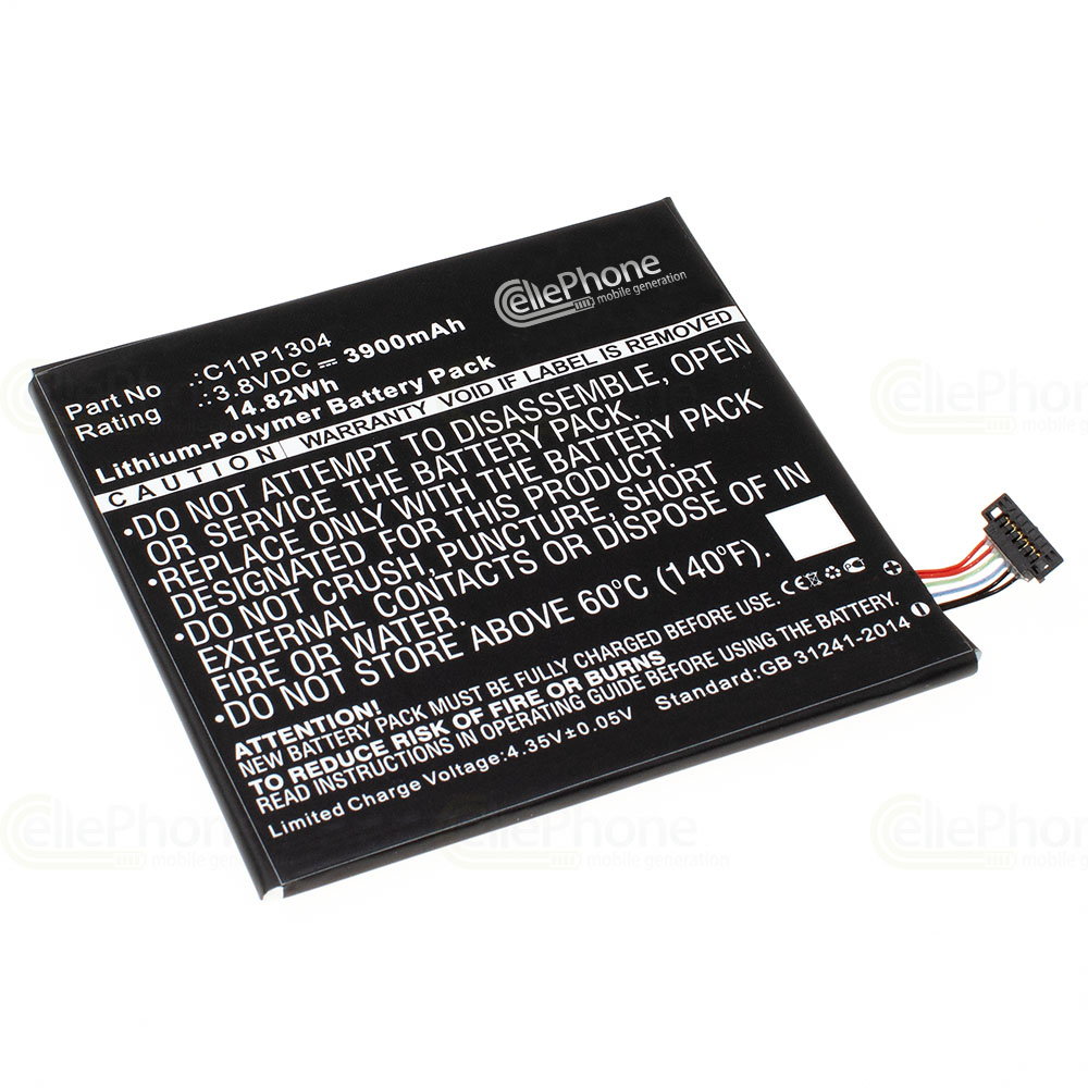 [6669] Batería Li-Polymer para Asus MeMo Pad HD7 8HD - VivoTab 8 - ZenPad 8.0 (reemplazado C11P1304) - 3900mAh