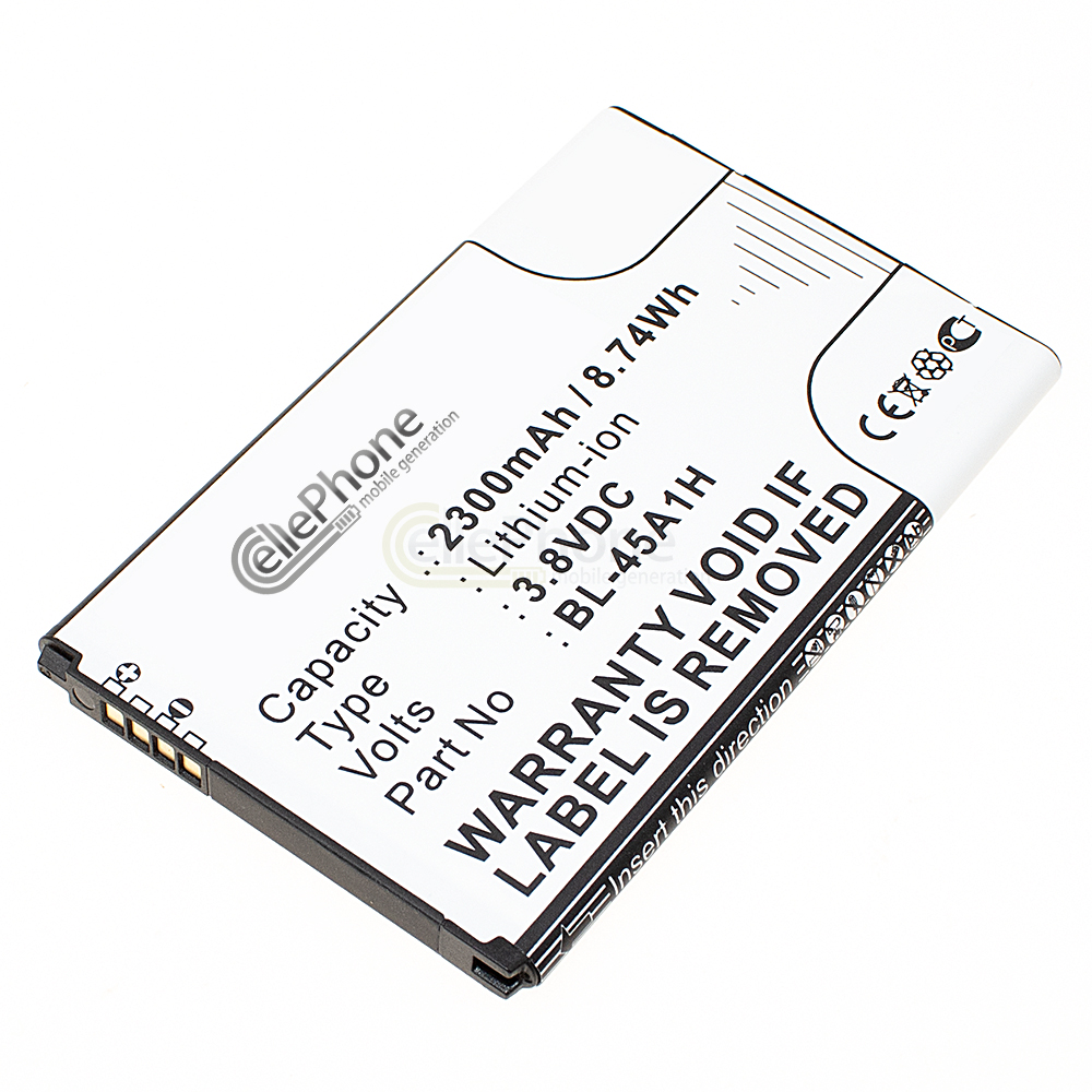 [6695] Batería Li-Ion para LG F670 K10 K410 M2 Q10 (reemplazado BL-45A1H)