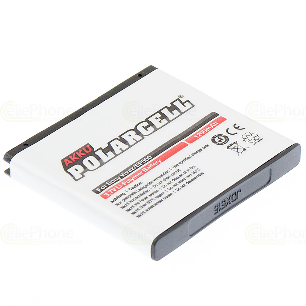 PolarCell batteria Li-Polymer per Sony-Ericsson Live / Vivaz (U5i) / Vivaz pro (U8i) / Xperia X8 (Shakira) / Xperia mini pro (sostituisce EP500)