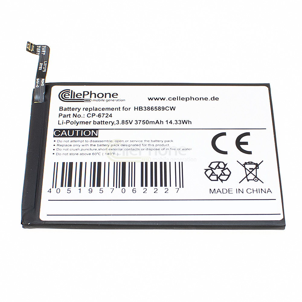 [6724] batteria Li-Polymer per Huawei Honor V10 - P10 Plus (sostituisce HB386589CW)