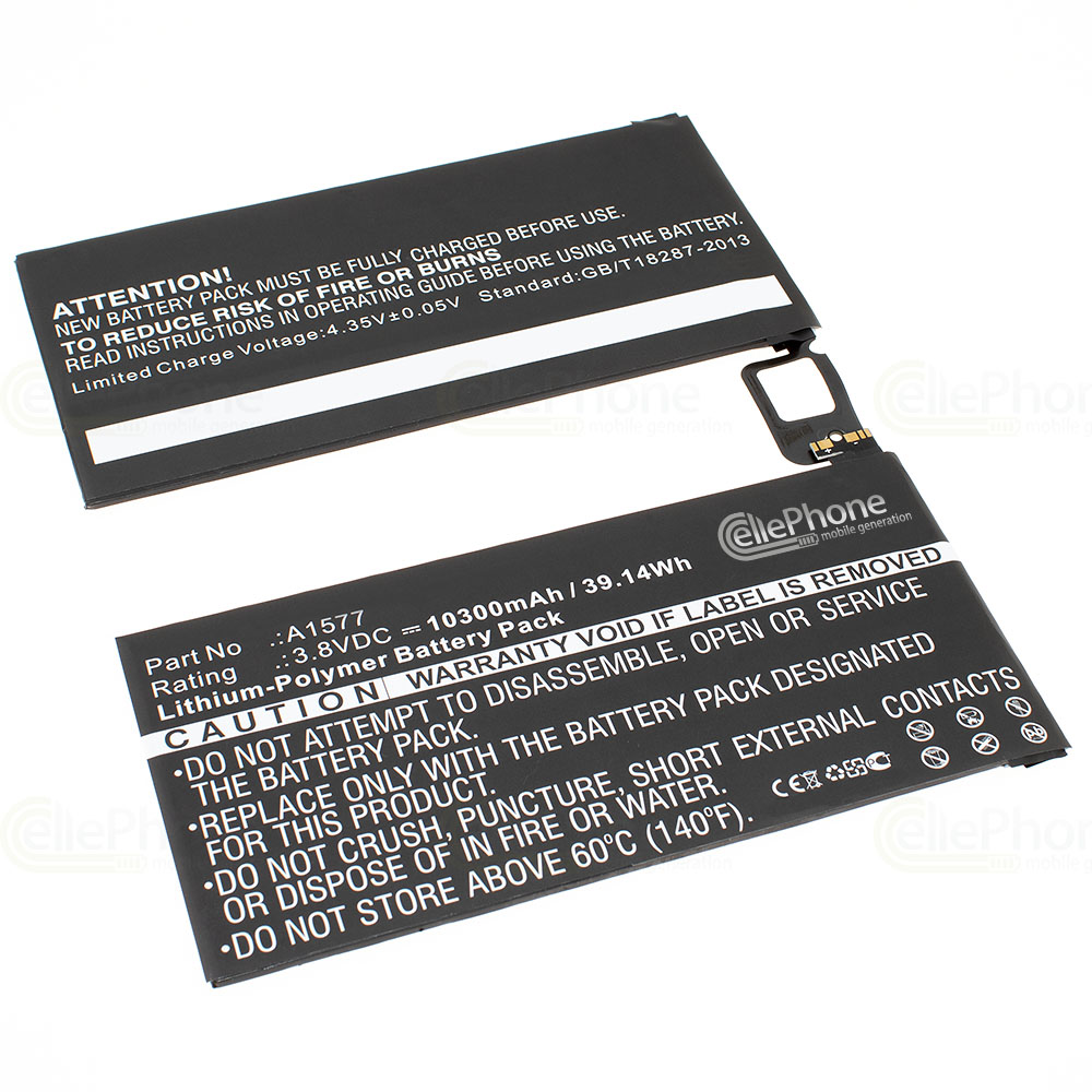[6738] Akku Li-Polymer für Apple iPad Pro (ersetzt A1577) - 10300mAh / 3,8V