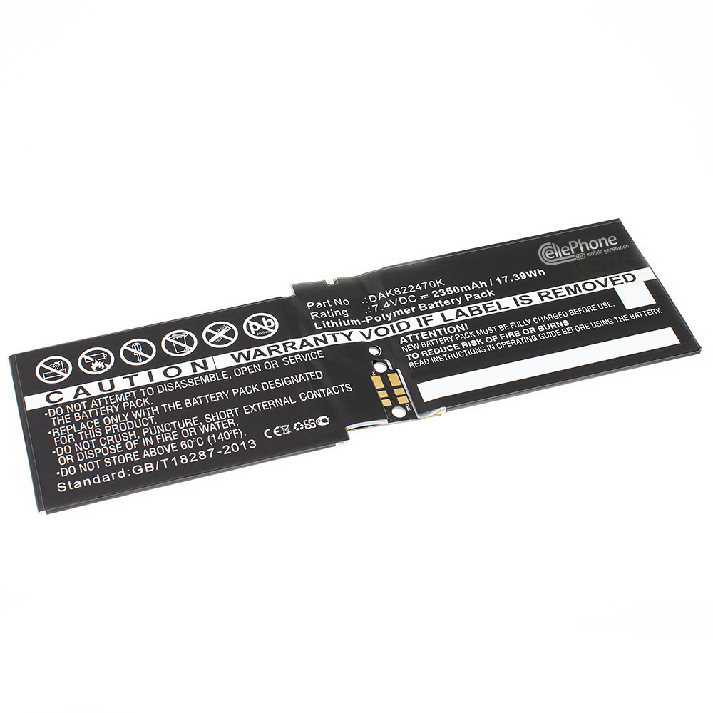 [6746] Akku Li-Polymer für Microsoft Surface CR7 13.5 (ersetzt DAK822470K) - 2350mAh / 7,4V