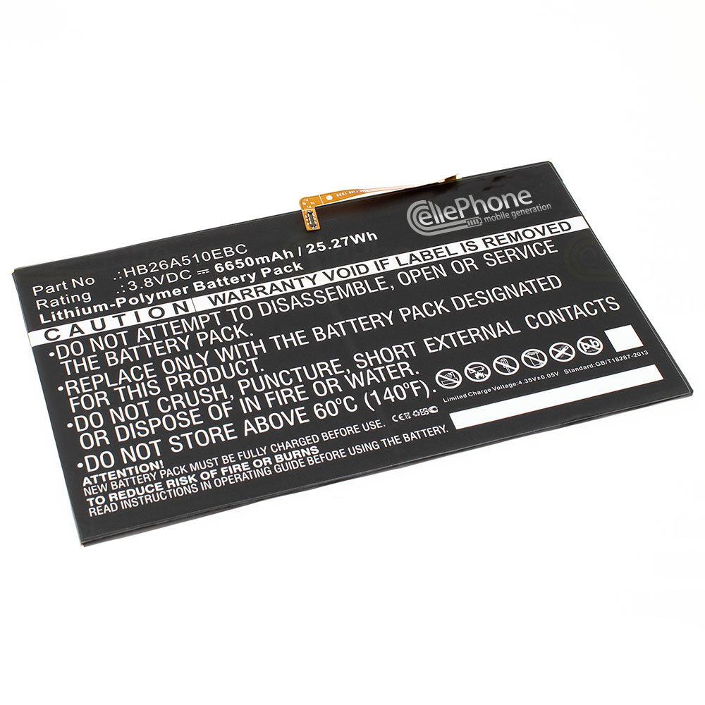 [6807] Accu Li-Polymer voor Huawei MediaPad M2 10.0 (vervangt HB26A510EBC) - 6650mAh