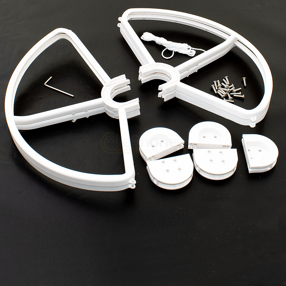 [6831] 4x rotor beschermkap voor DJI Phantom 1 / 2 / 3 - wit